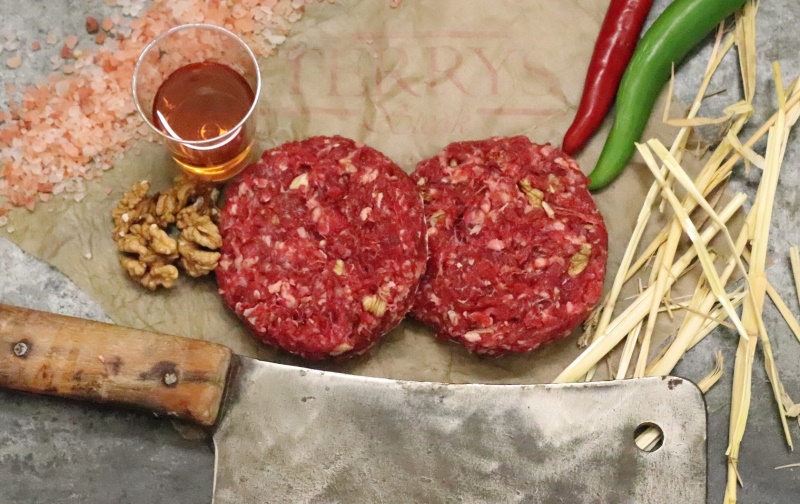 Hovězí burger Rum&ořechy